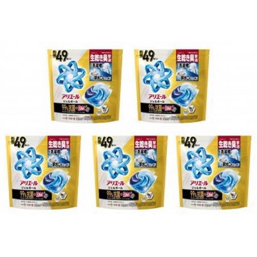 P＆G　アリエールジェルボール プロパワー　超抗菌　つめかえメガジャンボサイズ(49個入り)×5個_雑貨・日用品 洗剤 日用品 _【1591376】