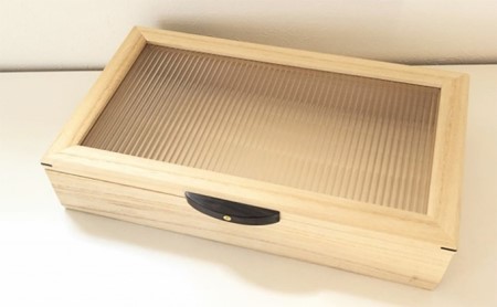 木製小物入れ／桐 工芸品 雑貨 日用品 