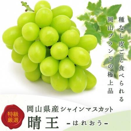 岡山県産 シャインマスカット『晴王』3～5房 (約2kg)【配送不可地域：離島】【1546681】