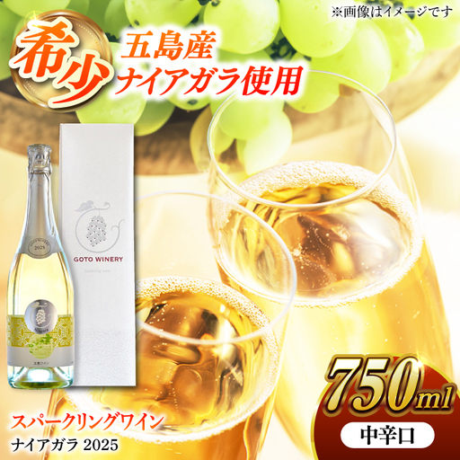 スパークリングワイン ナイアガラ2025 マスカット ぶどう 家飲み 酒 お酒 ワイン 五島市/五島ワイナリー[PAG032]