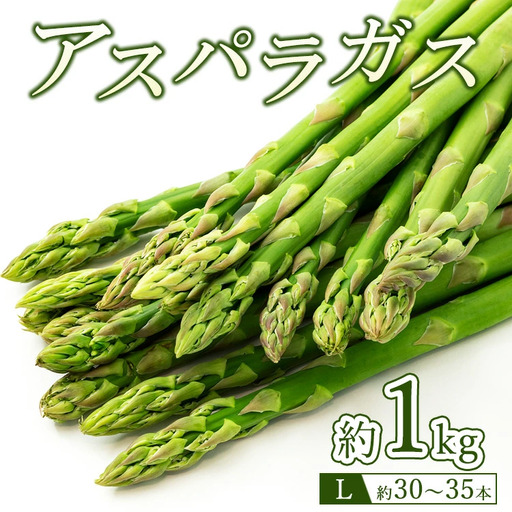 60-B アスパラガスLサイズ1kg（約30～35本） ※2027年4月～発送