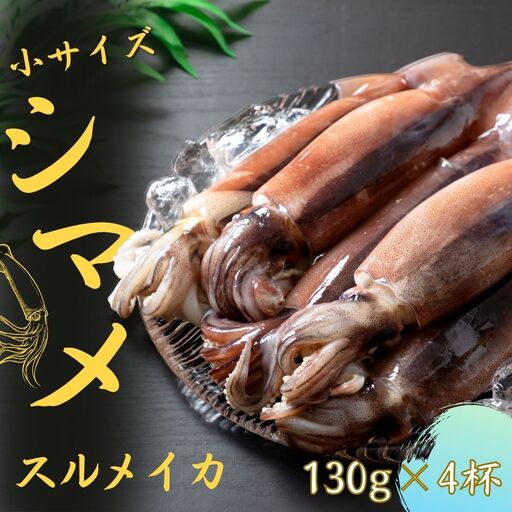 スルメイカ 130g×4杯 イカ