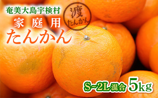 【予約・数量限定】2027年2月～出荷予定 【家庭用】奄美大島産たんかん5kg S~2Lサイズ混合 渡タンカン農園 もぎたて 旬をお届け