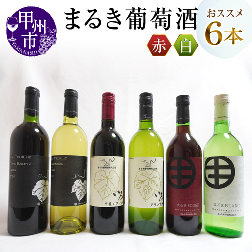 ワイン エムズギフトが贈る『まるき葡萄酒おススメ6本セット』（MG）E-622