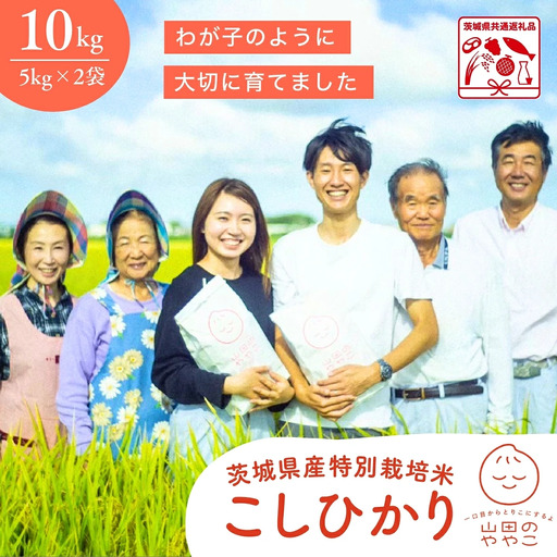 令和8年産新米 特別栽培米 コシヒカリ 山田のややこ 10kg |  コシヒカリ 精米 茨城県 龍ケ崎市   