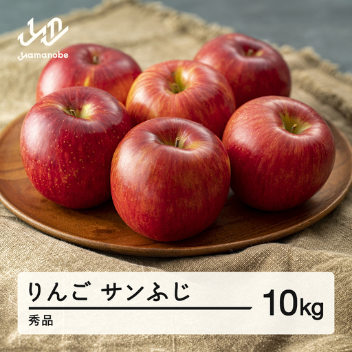 2026年 山形県産 サンふじ りんご 10kg（30玉程度） 秀品  ※沖縄・離島への配送不可 sa-risfs10-b
