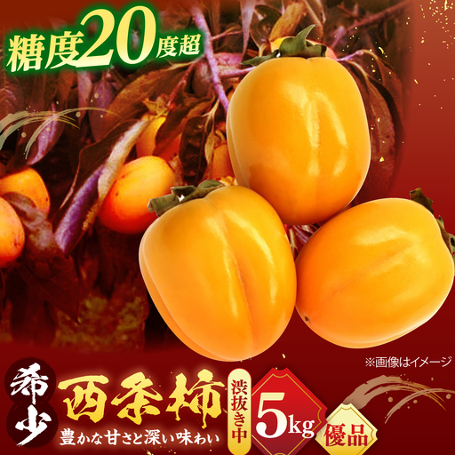 フルーツ 【先行予約】【10個限定】【優品】 とろ?り甘さの極み！合わせ柿 5kg 島根県松江市/マルカミ農縁株式会社 [ALCM013] フルーツ フルーツ