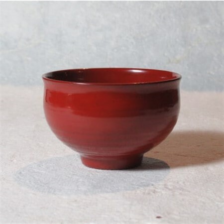 器而庵　ぐいのみ　朱_装飾品・工芸品  陶器・漆器 _【配送不可地域：離島・沖縄県】【1584178】