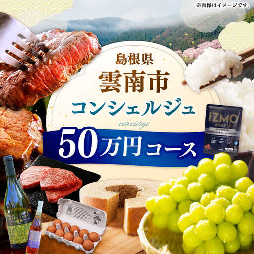 コンシェルジュ [雲南市コンシェルジュ]返礼品おまかせ!寄附額50万円コース 500000円 [AIDM005]