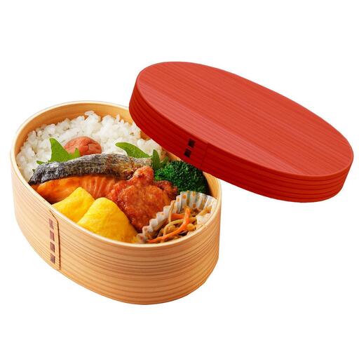 ［チェリーピンク］曲げわっぱ 弁当箱 一段 カラー 紀州漆器 伝統工芸［YS133］