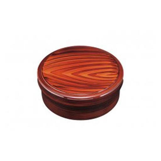 紀州漆器 茶櫃 紀州木目塗 約32cm ［YS31］
