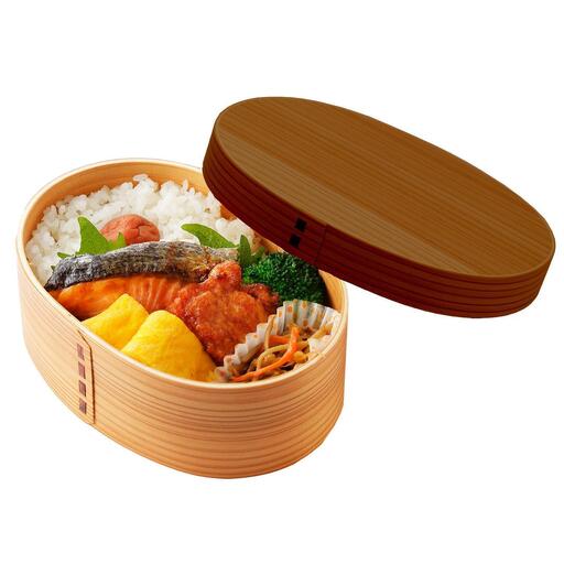 ［マロンブラウン］曲げわっぱ 弁当箱 一段 カラー 紀州漆器 伝統工芸［YS132］