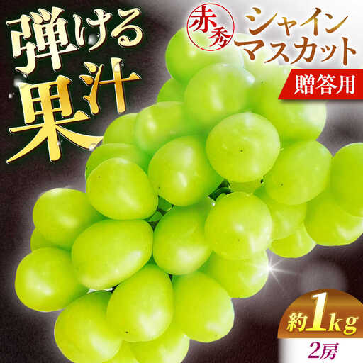 ぶどうシャインマスカット 1kg 赤秀 [APCM001] ぶどう