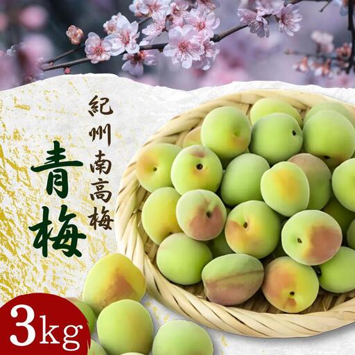 紀州南高梅 青梅 3kg /紀州 うめ 梅干し あおうめ【tcs021】