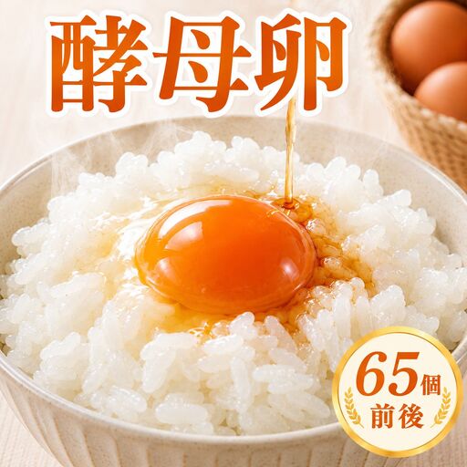 【酵母卵】卵  65個前後 卵 