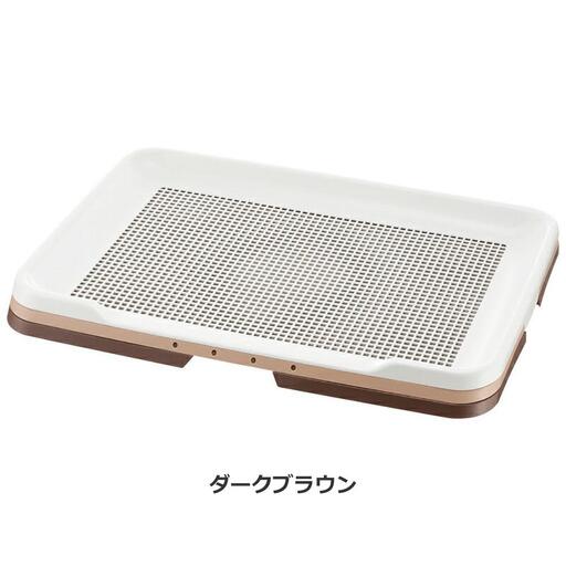 お掃除簡単ステップトレー ワイド【ダークブラウン】