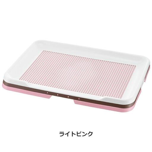 お掃除簡単ステップトレー ワイド【ライトピンク】