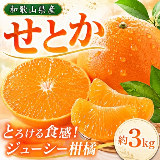とろける食感!ジューシー柑橘 せとか 約3kg[予約][2027年2月下旬頃〜3月中旬頃発送(お届け日指定不可)][Z-uot816A]