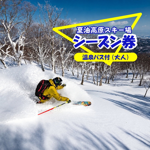 ～11月受付 夏油高原スキー場 シーズン券＋温泉パス付 大人 北日本リゾート 岩手県 北上市 S0135 