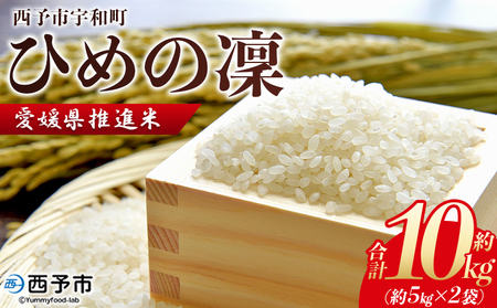 ＜愛媛県推進米 ひめの凜 約10kg＞ 10kg お米 コメ こめ 白米 精米 ご飯 ライス 穀物 ひめのりん ヒメノリン ヒメノ凜 ブランド米 大粒 ツヤツヤ 特産品 愛媛県産 西予市産 宇和町産 三好フク 愛媛県 西予市 【常温】『1か月以内に順次出荷予定』UMH0007