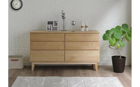 大川家具 幅150cm 3段 チェスト 無垢材 -lahm-ラーム