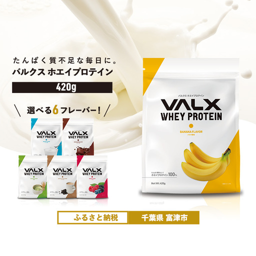 【7営業日以内発送】VALX ホエイプロテイン 420g バナナ風味 プロテイン バナナ
