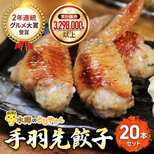手羽先餃子 手羽 餃子 20本セット 水郷のとりやさん STS001_X1