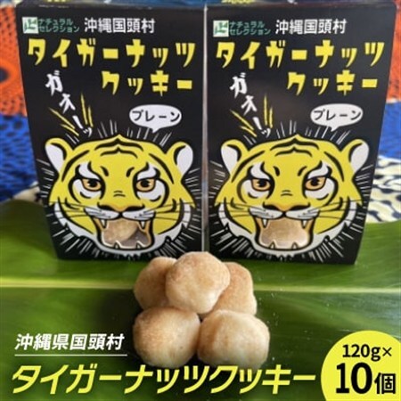 グルテンフリー クッキー プレーン味 国産タイガーナッツ 120g×10個 ちんすこう【1581057】
