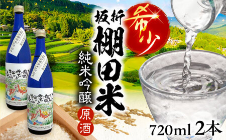 日本棚田百選限定「坂折棚田米」仕込み 純米吟醸原酒 720ml 2本 / 恵那市 / 河合屋商店 [AUBA002]