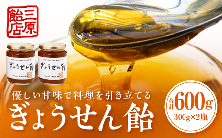 ぎょうせん飴(瓶入り300g×2本)|麦芽糖 水飴 伝統 手作り ぎょうせん飴 お見舞い 砂糖不使用 香川県 三木町|_mk029-001