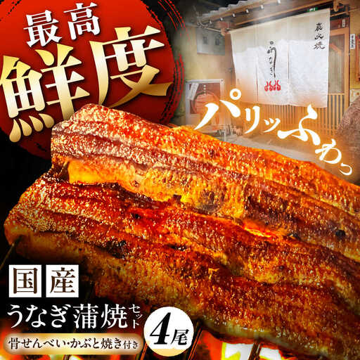 うなぎ 蒲焼 4尾 / 多幸八[AWBL003]うなぎ