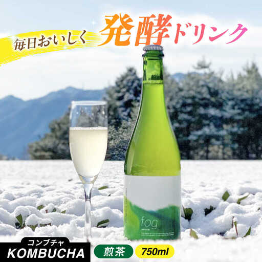 煎茶コンブチャ fog-sencha 750ml / 新田製茶[AWBK006]煎茶