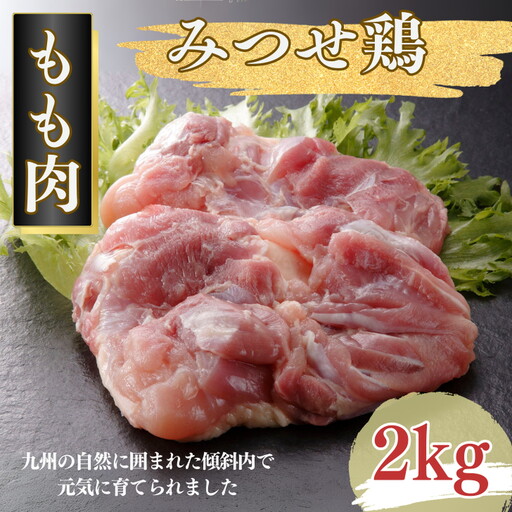 みつせ鶏 正肉もも 2kg ブランド鶏 コクのある風味と旨み モモ肉 鶏肉 とりもも 鶏モモ肉:B175-010
