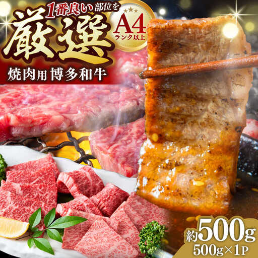 [A4~A5]博多和牛 焼肉用 500g[BGAB064] 博多和牛