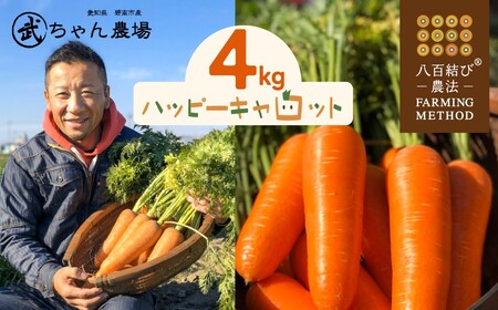 甘さと栄養で体も笑う武ちゃん農場の“ハッピーキャロット 4kg