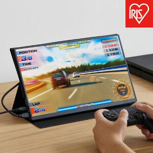 ポータブルモニター アイリスオーヤマ DP-EF164S-B ブラック【15.6インチ 1920×1080 コンパクト 軽量RAM 薄型モニター USBケーブル HDMIケーブル】｜ モニター 新生活 ひとり暮らし