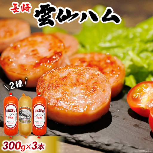 GD192 ハム 雲仙ハム ソーセージ 小 2本 ハム 1本 各300g セット