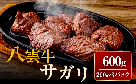 八雲牛 サガリ 合計600g (200g×3パック) ※沖縄・離島への配送不可