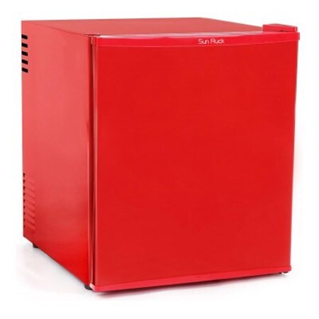 SunRuck ペルチェ方式 1ドア電子冷蔵庫 レッド_家電製品 キッチン家電  _【1591785】
