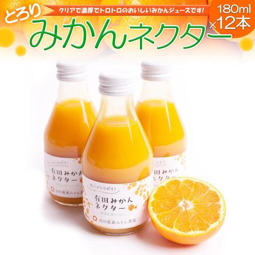 とろり みかんネクター 180ml×12本［IKE232］