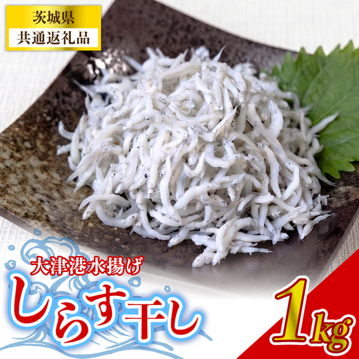 大津港水揚げしらす干し 1kg (茨城県共通返礼品:北茨城市) (BC001)