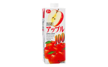 ＜ R8年熊本地震復興支援 ＞アップル100 1L×6本 計6L アップルジュース ジュース ドリンク フルーツジュース アップル りんご 林檎 果汁100％