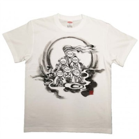 手描きTシャツ 仏画 六地蔵 (半袖 Mサイズ)【1615562】