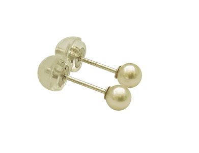 1731 アコヤ真珠3.5mm　K14WG スタッドピアス アコヤ真珠 3.5ｍｍ K14WG スタッドピアス　パールピアス 真珠ピアス ホワイトゴールド ベビーパール 小ぶり 上品 フォーマル カジュアル 冠婚葬祭　普段使い 国産 プラチナ