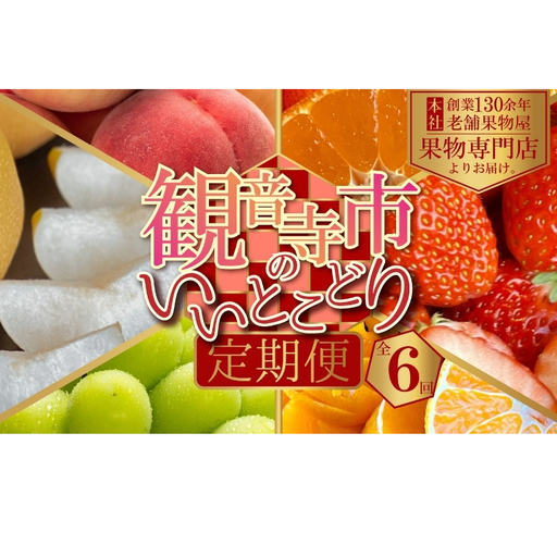 フルーツ定期便 桃 梨 シャインマスカット いちご せとか フルーツ定期便【全6回】【定期便】