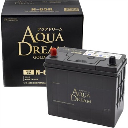 AQUADREAM GOLD 自動車始動用バッテリー ISS車対応  N-65R 1個_家電製品 アウトドア・カー用品  _【配送不可地域：沖縄県】【1608346】