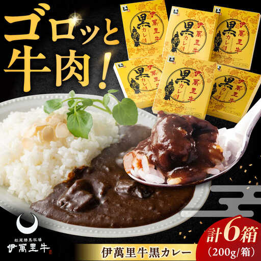 伊萬里牛黒カレー 6食分(200g×6箱) / 佐賀県 / まつお食肉卸株式会社 