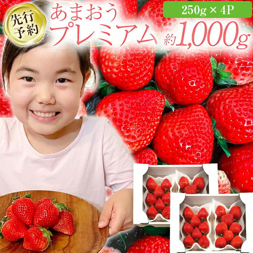 福岡県産あまおう 約250g×4P《2027年3～4月発送》CL002
