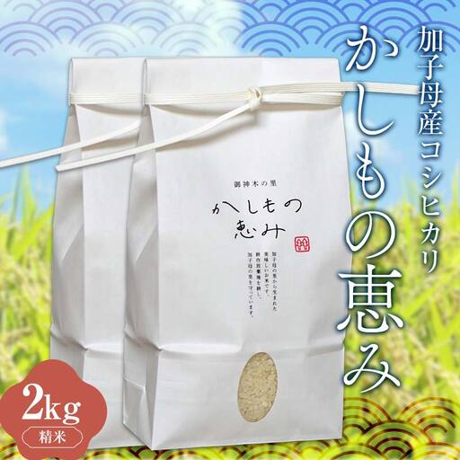 加子母産コシヒカリ「かしもの恵み」1kg×2 あなたが選ぶ日本一おいしい米コンテスト受賞米 米 精米 コシヒカリ F4N-1798