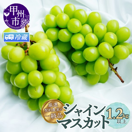 【クール配送】厳選契約農家の一級品 シャインマスカット 1.2kg以上 2～3房【2027年発送】（SFL）B12-430CO シャインマスカット フルーツ